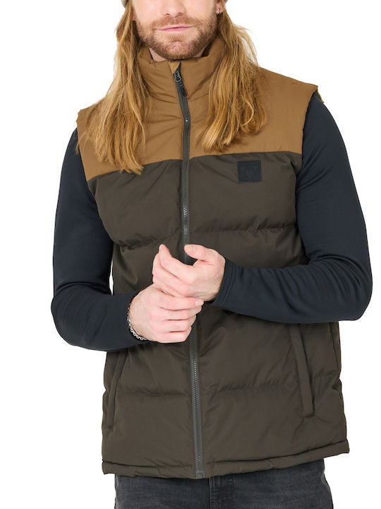 Без Ръкав Puffer Кафяв