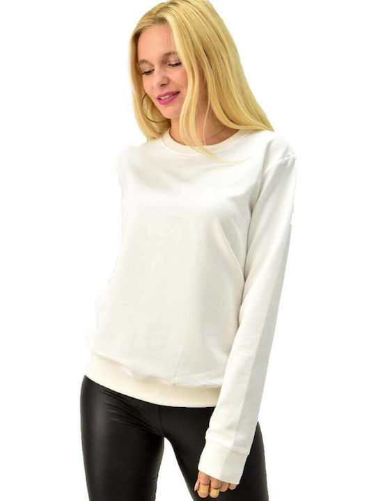 Potre Women's Long Sweatshirt WHITE