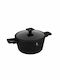 Matte Schwarze Collection Kochtopf aus Aluminium 24cm BH-8188