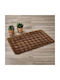 Whitegg Pat35-4 Living Room Rug Runner Furry Brown 60x150cm