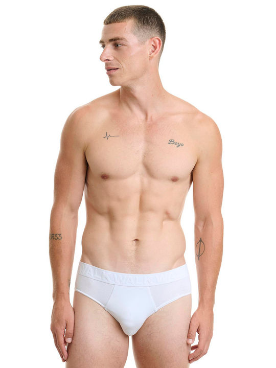 Walk Ανδρικά Σλιπ Λευκό 2Pack