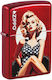 Zippo Vintage Pinup Запалка Пламък в Розов Цвят