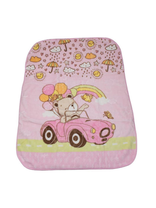 Kamtex Baby Одеяло Велур Розов Pink 100x120см.