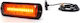 Lumină Stroboscopică LED Portocalie 1469 W218 Montare Grilă 2 Faze de Flash 12v-24v 21w