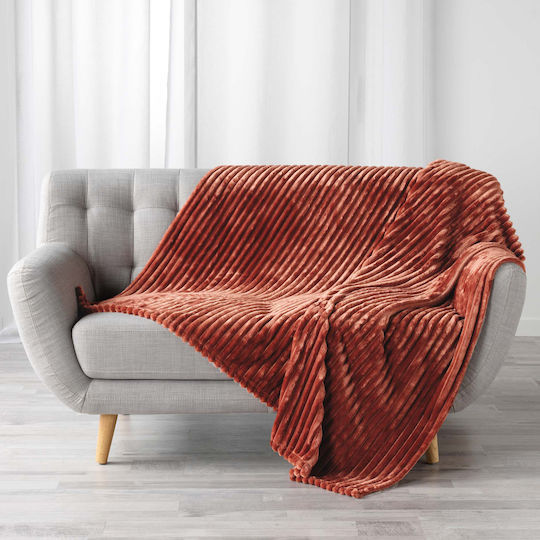 L-c Kalie Armchair Throw P125xW150cm Terracotta L-c Kalie Armchair Throw P125xW150cm Terracotta