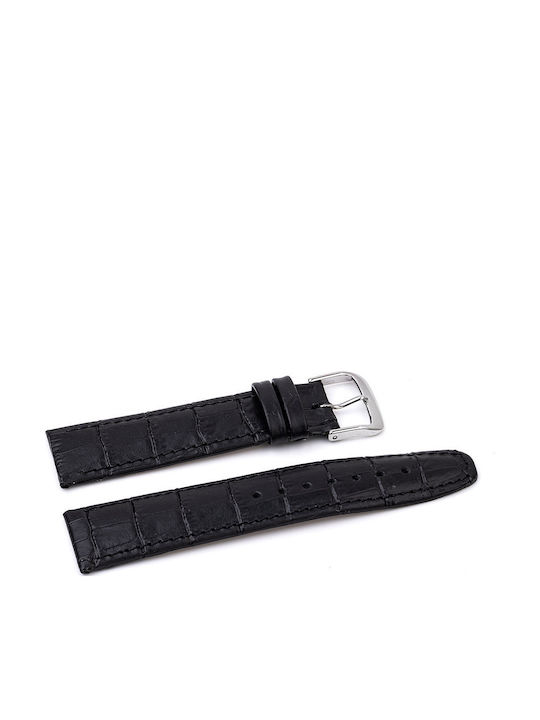 Kuki Leather Strap Black 18mm