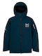 Burton 10002111307 Ανδρικό Μπουφάν Gore-Tex για Σκι & Snowboard Μπλε