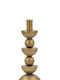 Zaros Candle Holder Metal in Gold Color 10x10x25cm 1pcs