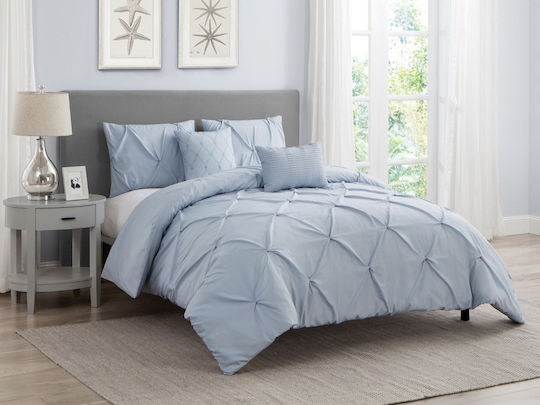 Olia Home Σετ Υπέρδιπλο 245x270εκ. Σιέλ 5τμχ