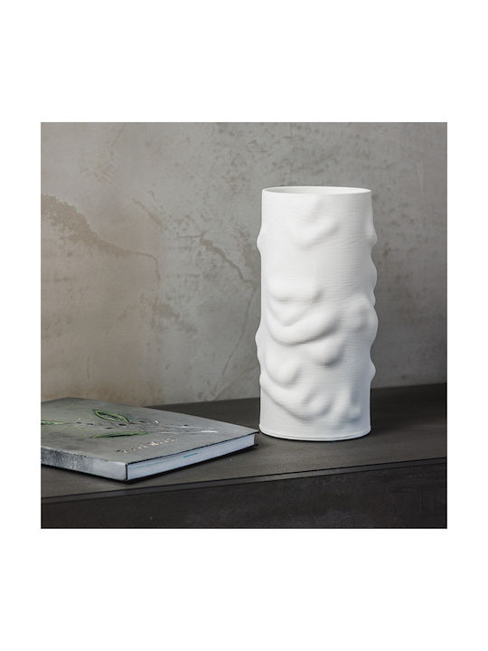 Koart Decorative Vase Alcyone White 13.5x5x28cm