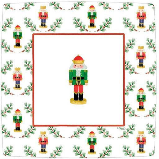 Caspari Set Christmas Plates Disposable L18xW18cm. 8pcs