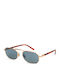 Persol Унисекс Слънчеви Очилa с Златен Метален Рамка и Сини Стъкла PO1020S 113256