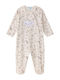 Amomi Baby Bodysuit Long-Sleeved Beige