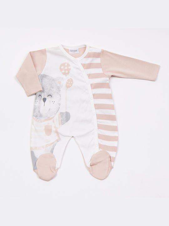 Trax Baby Bodysuit Long-Sleeved Rose