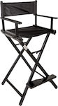 Aluminum Folding Makeup Chair 08810 Black