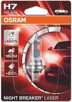 Bec 12V H7 55W Night Breaker Laser Nextgen +150% Blister 1 Buc Osram
