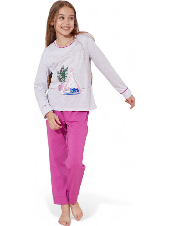 Sexen Kids' Pajamas Winter Cotton Gray