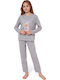 Sexen Kids' Pajamas Winter Cotton Gray