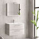 Karag New Elsa 90 Πάγκος με Νιπτήρα Μελαμίνη Μ89xΒ48xΥ45cm Ice Oak 8902