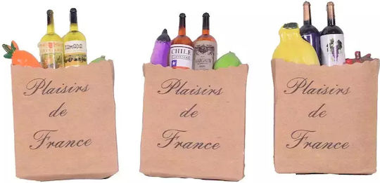 Shopping Bag Magnet 8cm Set of 3 Assorted Designs