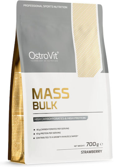 Ostrovit Mass Bulk High Carbohydrate & High Protein Gainer 700 Γραμμάρια Φράουλα