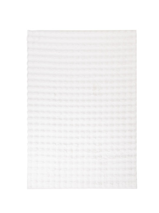 Royal Carpet Bunny Bubble Rug Rectangular White