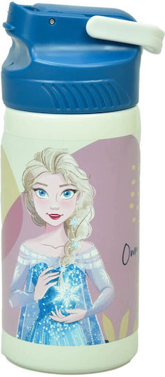 Alouette Παιδικό Παγούρι Frozen Ανοξείδωτο με Καλαμάκι FROZEN 500ml