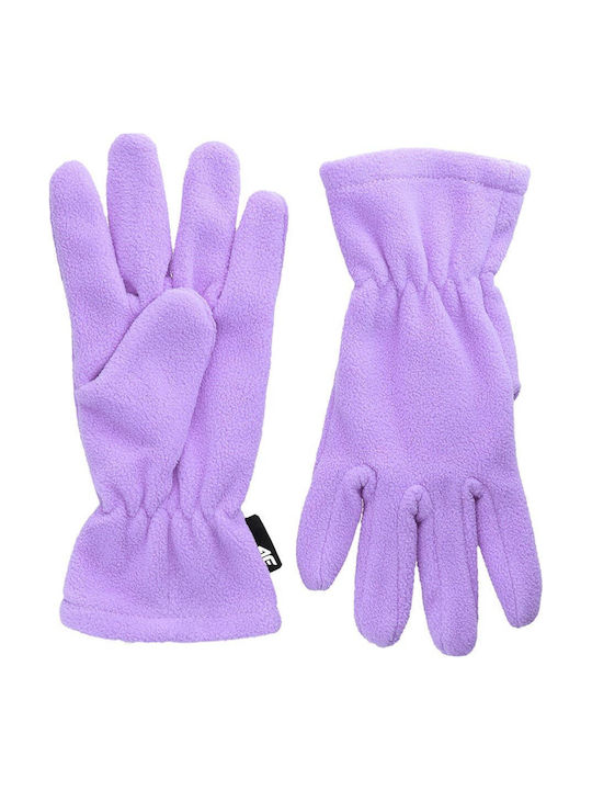4F Kids Fleece Lilac Gloves