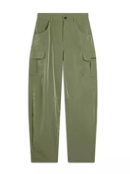 Freddy Women's Fabric Cargo Trousers Khaki