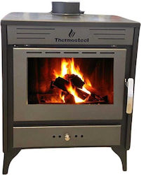 Thermosteel Κεραμική Ξυλόσομπα Γκρι