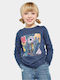 Kids' Shirt Long Sleeve Navy Blue