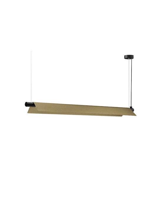 Luma Κρεμαστό Φωτιστικό Oxidized Gold LED με Πολύχρωμο RGBW Φωτισμό Ράγα 135x120εκ.