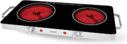 Muhler Countertop Burner Keramik Double Weiß