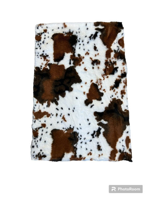 Χαλί Ορθογώνιο Γούνινο Animal Print 60x90cm
