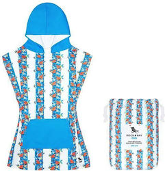 Dock & Bay Kinder Strandponcho Blau 71 x 50cm.
