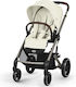 Cybex Balios S Lux Ρυθμιζόμενο Καρότσι Μωρού Kατάλληλο για Nεογέννητο Seashell Beige 11.7kg