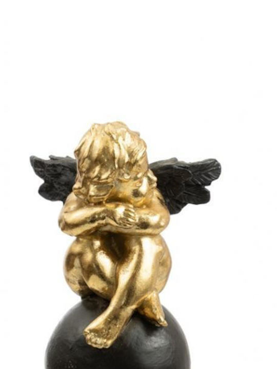 Zen Collection Christmas Plastic Figure Cherub Gold Length 8cm