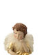 Zen Collection Christmas Plastic Figure Cherub Gold Length 9.5cm