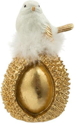 Zen Collection Christmas Plastic Figure Little bird Gold Height 15.5cm