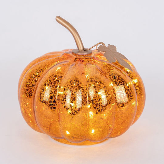 Eurolamp Illuminated Christmas Glass Figure Pumpkin Copper 16x16x16cm