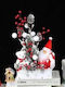 Dekorativer Weihnachtsmann Rot 35x20cm
