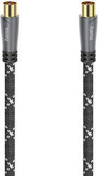 Коаксиален кабел Hama 205073 10 метра сив 120 dB