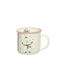 Kaemingk Weihnachtliche Becher Porzellan Weiß Weihnachtlich Becher Porzellan Weiß L12.5xB11.5xD10.5cm. Schneemann
