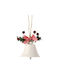 Iron Hanging Bell Ornament White