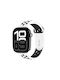 Crong Duo Sport Strap for Apple Watch 44 45 46 49 mm White and Black