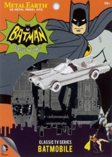 Fascinations DC Comics Batman Класически Batmobile 1966-3D Метален Модел Комплект Стомана #mms371