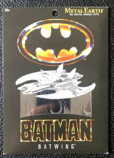 Fascinations Κατασκευή Metal Earth 1989 Batman Batwing 3d Model Kit Bat Wing Jet #mms373