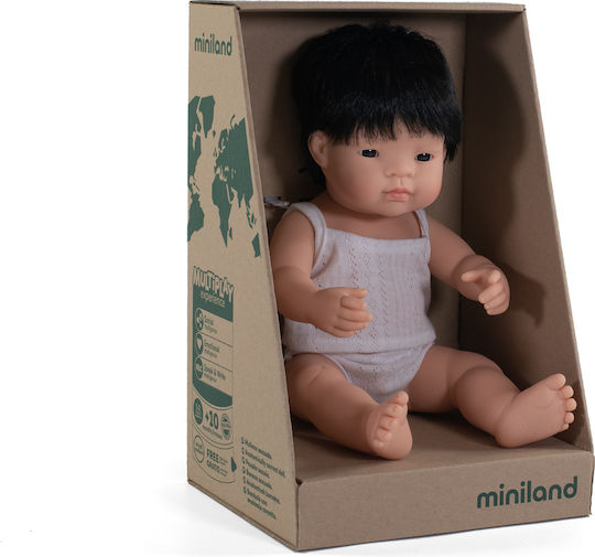 Miniland Baby-Puppe Asiatischer Junge 38 cm