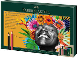 Faber-Castell Set de 50 Creioane HB cu Radieră Gri