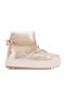 Women's Ankle Boots with Fur Beige